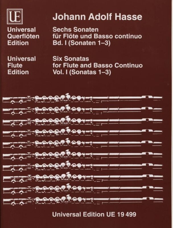 Johann Adolf Hasse - Sechs Sonaten - Band 1 (Sonaten 1-3)