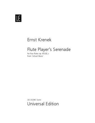 Ernst Krenek - School Music - Fluteplayer's Serenade - op. 85 - Partitur