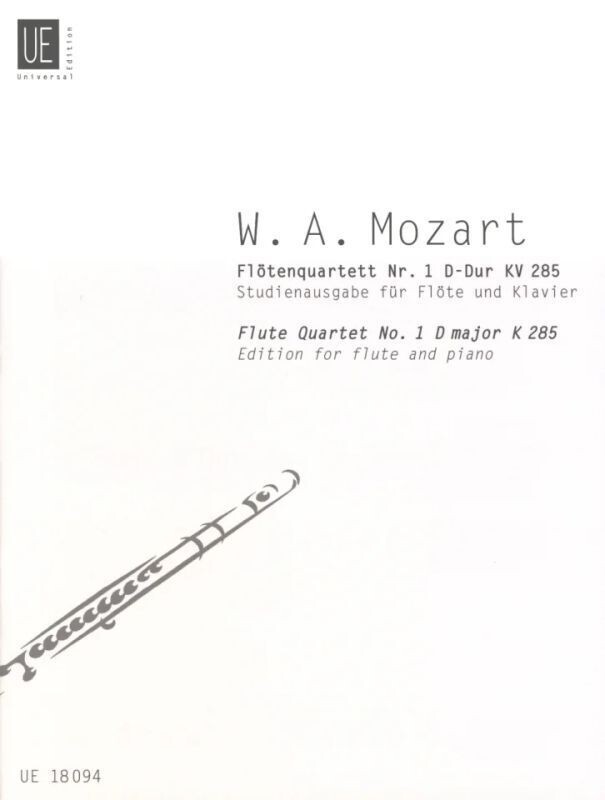 W.A. Mozart - Flötenquartett Nr. 1 D-Dur KV 285 (Klavierauszug)