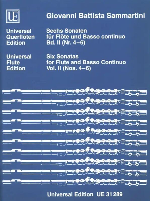 Giovanni Battista Sammartini - Sechs Sonaten - Band 2 (Nr. 4-6)
