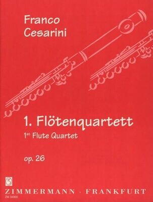 Franco Cesarini - 1. Flötenquartett op. 26