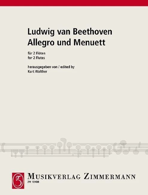 L. van Beethoven - Allegro und Menuett - für 2 Flöten