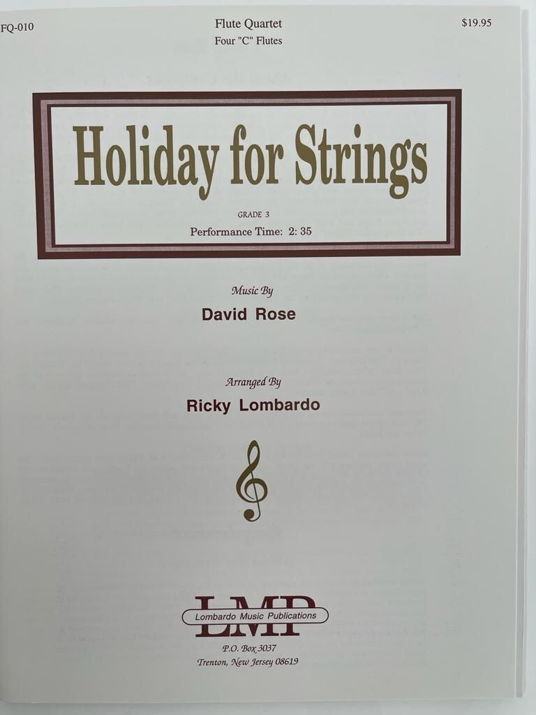 David Rose - Holiday for Strings