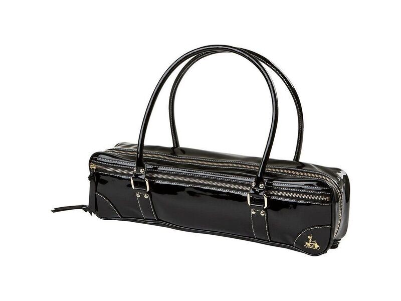 Fluterscooter "Black Patent Leather Bag"