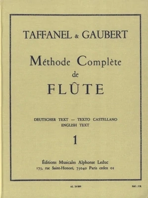 Taffanel & Gaubert - Méthode Complète de Flute - Band 1