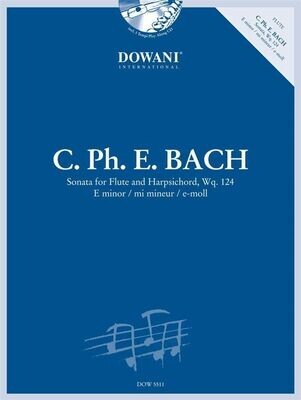 C.Ph.E. Bach - Sonata for Flute and Harpsichord, Wq. 124 - e-Moll