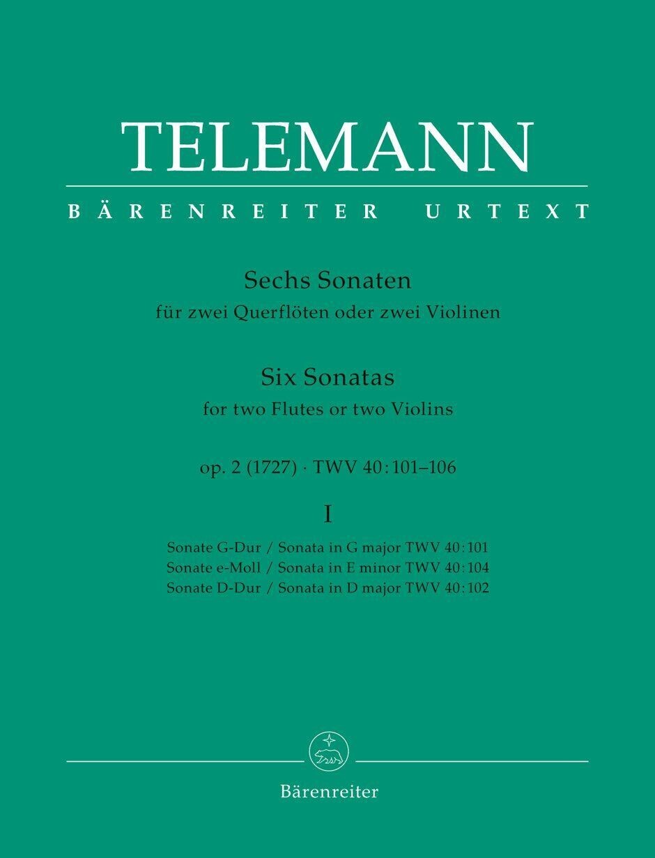G. Ph. Telemann - Sechs Sonaten Op.2 TWV 40 : 101-106 - Band 1
