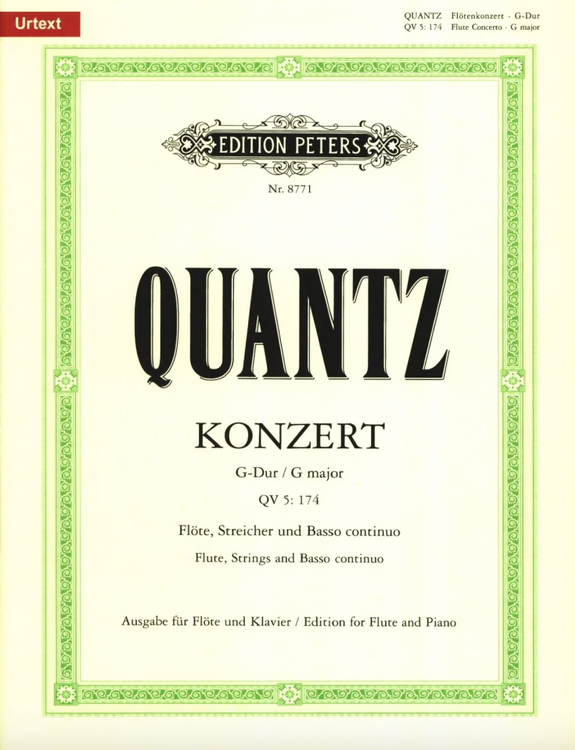 J.J. Quantz - Konzert in G-Dur QV 5: 174 (Klavierauszug)
