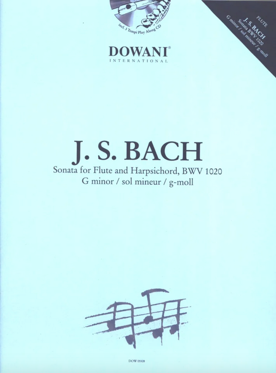 J.S. Bach - Sonata for Flute and Harpsichord, g-Moll BWV 1020