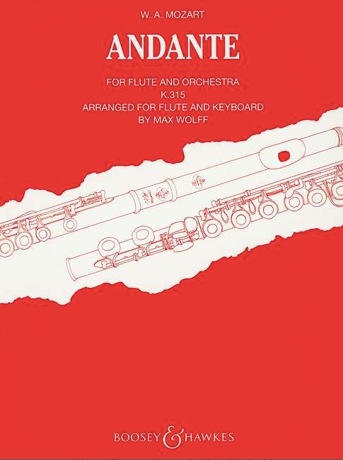 W.A. Mozart - Andante für Flöte und Orchester - K 315 (Klavierauszug)