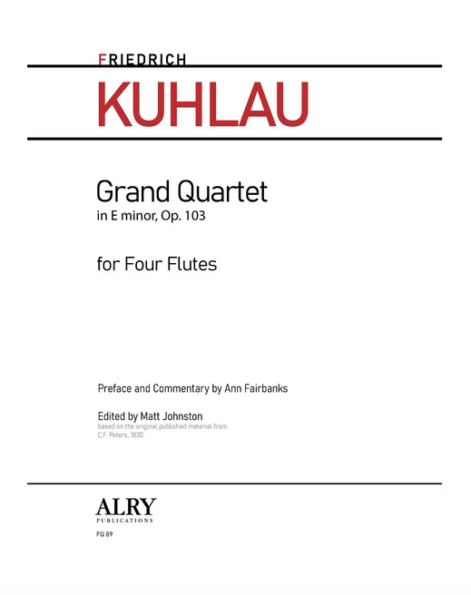 F. Kuhlau - Grand Quartet in e-Moll, Op. 103