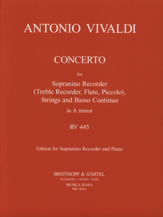 A. Vivaldi - Concerto in a-Moll RV 445 A. Vivaldi - Concerto in a-Moll RV 445