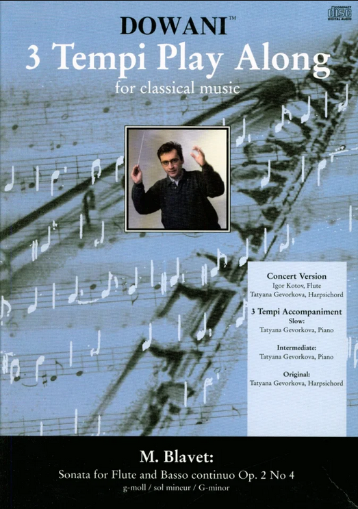 M. Blavet - Sonata for Flute and Basso Continuo Op. 2 No 4 - BOX: 3 Tempi Play Along -