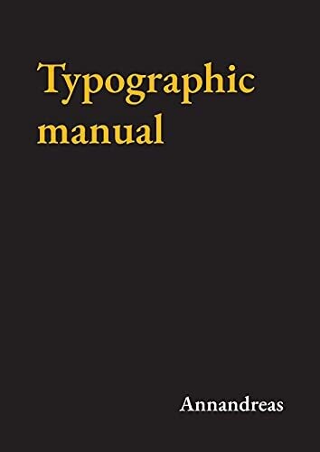 Typographic Manual