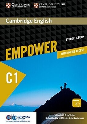 Cambridge English Empower Advanced/C1 Student&#39;s Book with Online Assessment and Practice, and Online Workbook Idiomas Catolica Edition