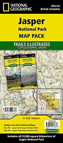 Jasper National Park [Map Pack Bundle] (National Geographic Trails Illustrated Map)