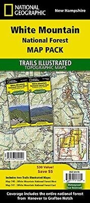 White Mountain National Forest [Map Pack Bundle] (National Geographic Trails Illustrated Map)
