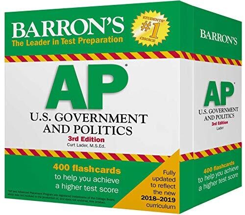 Ap U.S. Government And Politics Flash Cards (Barron&#39;S Test Prep)
