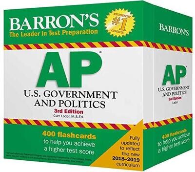 Ap U.S. Government And Politics Flash Cards (Barron&#39;S Test Prep)