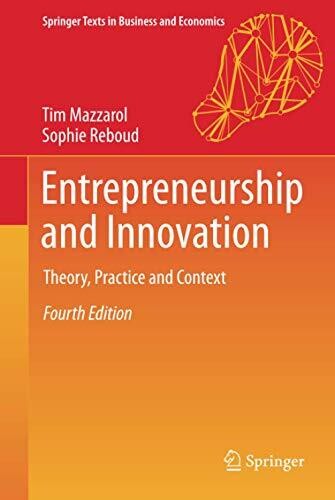 Entrepreneurship and Innovation (Springer Texts in Business and Economics)