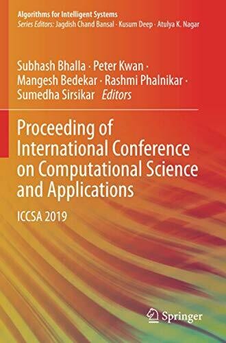 Proceeding Of International Conference On Computational Science And Applications: Iccsa 2019 (Algorithms For Intelligent Systems)