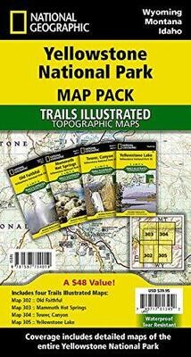 Yellowstone National Park [Map Pack Bundle] (National Geographic Trails Illustrated Map)