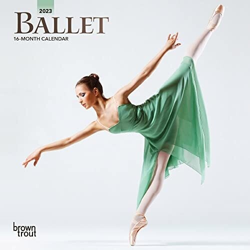 Ballet | 2023 7 X 14 Inch Monthly Mini Wall Calendar | Foil Stamped Cover | Browntrout | Performance Dance Art