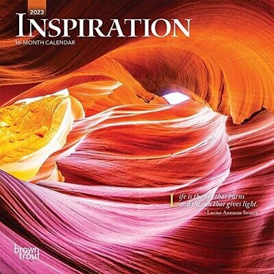 Inspiration | 2023 7 X 14 Inch Monthly Mini Wall Calendar | Browntrout | Family Self Help Motivation Quotes