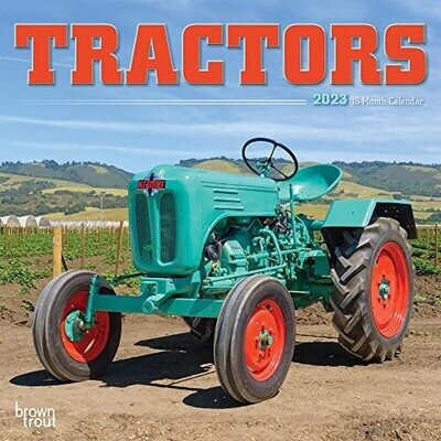 Tractors | 2023 7 X 14 Inch Monthly Mini Wall Calendar | Browntrout | Farm Rural Country Machinery