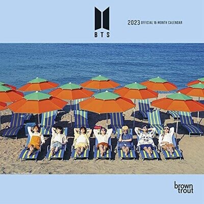 Bts Official | 2023 7 X 14 Inch Monthly Mini Wall Calendar | Browntrout | K-Pop Bangtan Boys Music