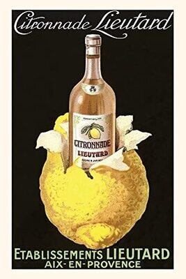 Vintage Journal Advertisement For French Lemonade (Pocket Sized - Found Image Press Journals)