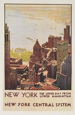 Vintage Journal Travel Poster, New York City (Pocket Sized - Found Image Press Journals)