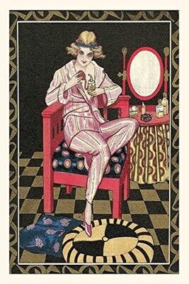 Vintage Journal Woman With Perfume Atomizer (Pocket Sized - Found Image Press Journals)