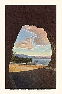 Vintage Journal Lake Tahoe And The Sierra From Cave Rock Tunnel (Pocket Sized - Found Image Press Journals)