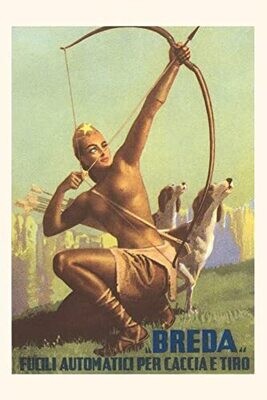 Vintage Journal Amazon Woman With Bow And Arrow (Pocket Sized - Found Image Press Journals)