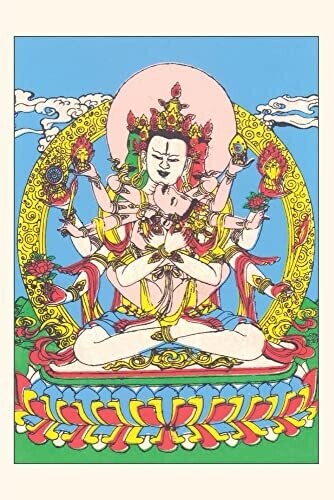Vintage Journal Durga, Hindu Goddess (Pocket Sized - Found Image Press Journals)