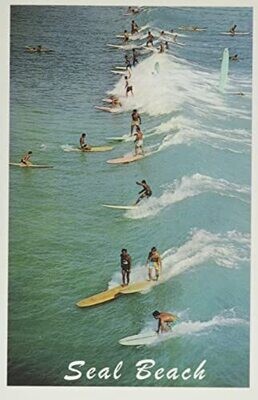 Vintage Journal Seal Beach Surfers (Pocket Sized - Found Image Press Journals)