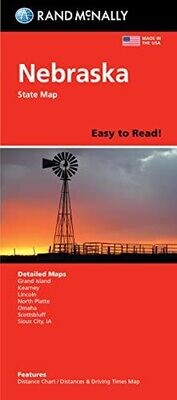 Rand Mcnally Easy To Read Folded Map: Nebraska State Map