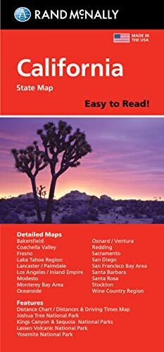Rand Mcnally Easy To Read: California State Map