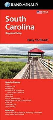 Rand Mcnally Easy To Read Folded Map: South Carolina State Map