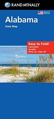 Rand Mcnally Easy To Fold: Alabama State Laminated Map
