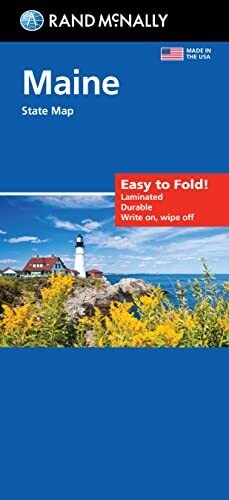 Rand Mcnally Easy To Fold: Maine State Laminated Map