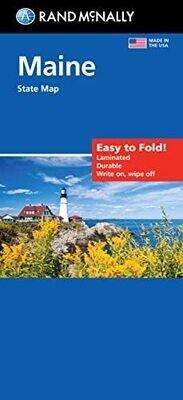 Rand Mcnally Easy To Fold: Maine State Laminated Map