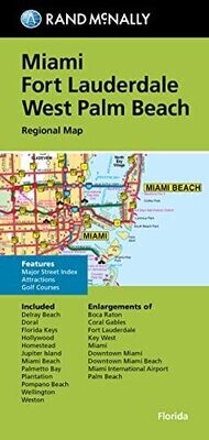Rand Mcnally Folded Map: Miami, Fort Lauderdale, And West Palm Beach Regional Map
