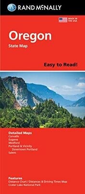 Rand Mcnally Easy To Read: Oregon State Map