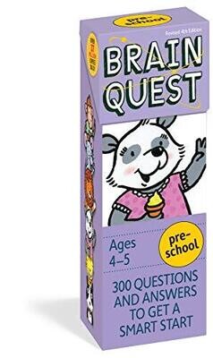 Brain Quest Preschool Q&amp;A Cards: 300 Questions And Answers To Get A Smart Start. Curriculum-Based! Teacher-Approved! (Brain Quest Decks)