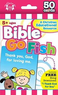 Bible Go Fish Christian 50-Count Game Cards (I&#39;M Learning The Bible Flash Cards)