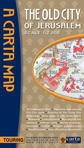 Carta Map The Old City Of Jerusalem