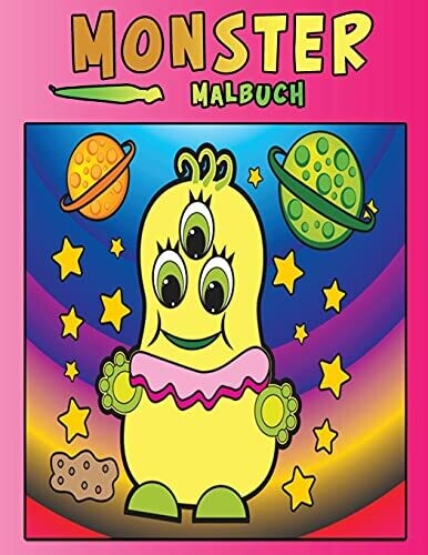 Monster Malbuch: Aktivit??�tsbuch F??R Kinder (German Edition)