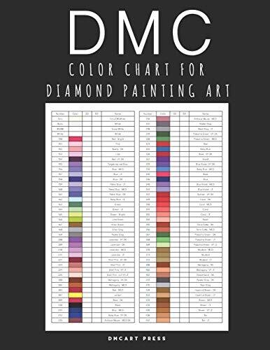 DMC Color Chart for Diamond Painting Art: Professional DMC Color Card Book 2021